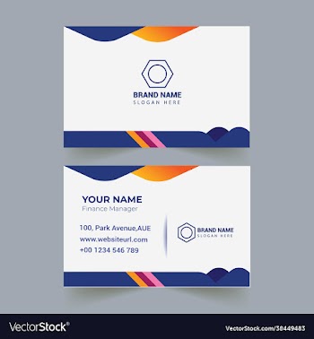 corporate business card template design