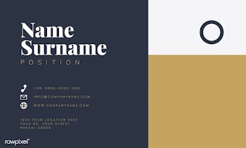 Corporate business card template | Free stock vector - 558259