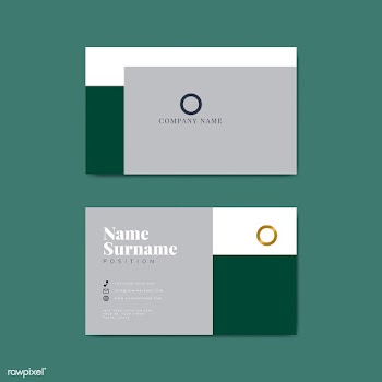 Corporate business card template | Free stock vector - 558282