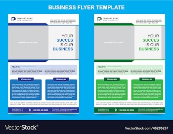 corporate business flyer design template