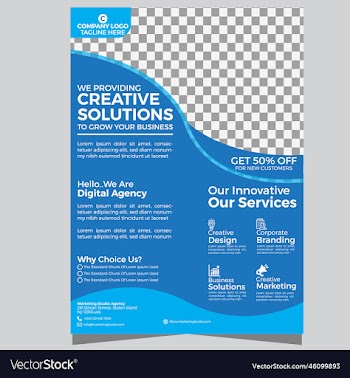 corporate business flyer template design vactor