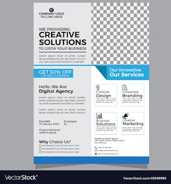 corporate business flyer template design vactor