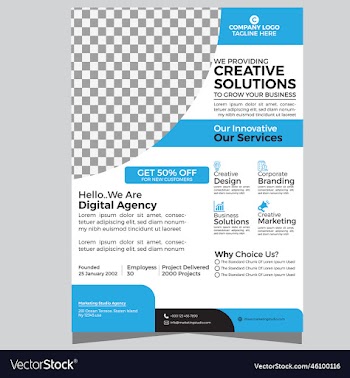corporate business flyer template design vactor