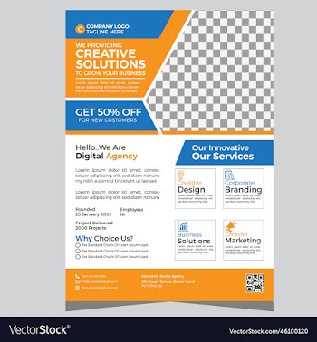 corporate business flyer template design vactor