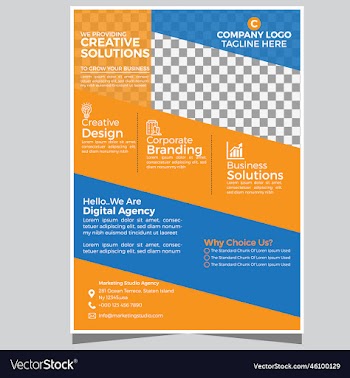 corporate business flyer template design vactor