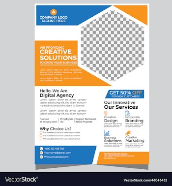 corporate business flyer template simple design