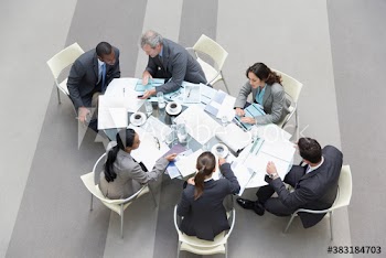 Corporate business people planning in conference room meeting