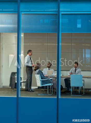 Corporate business people talking in conference room meeting