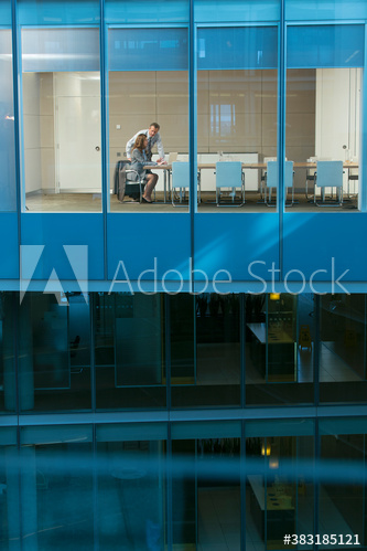 Corporate business people talking in conference room meeting