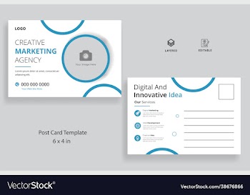 corporate business postcard