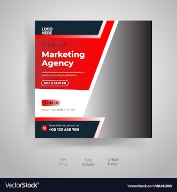 corporate business social media post template