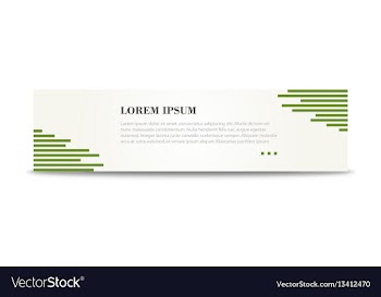 Corporate design banner minimalistic banner vector image