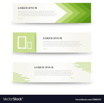 Corporate design banners for web minimalistic vector image