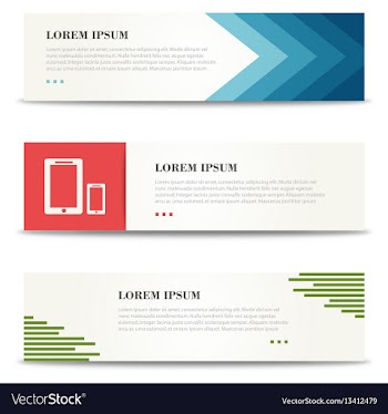 Corporate design banners minimalistic banners vector image