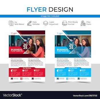 corporate flyer leaflet brochure template set