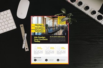 Corporate Flyer - Mockup Letter Size