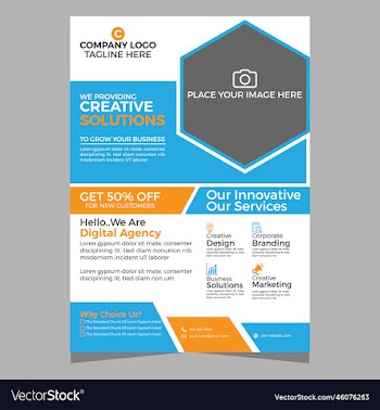 corporate flyer template design vactor