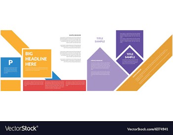 Corporate flyer template vector image