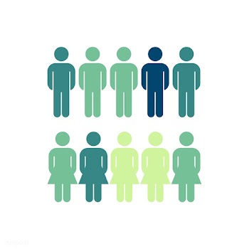 Corporate gender distribution statistics vect.. | Free stock vector - 495551