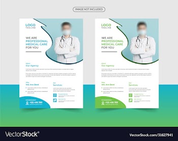 corporate healthcare and medical flyer template