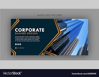 corporate horizontal banner design template