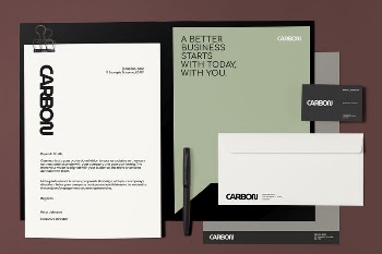 Corporate identity mockup, carbon business | Free PSD Mockup - rawpixel