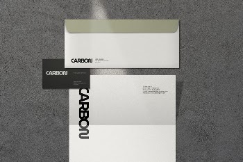 Corporate identity mockup, carbon business | Free PSD Mockup - rawpixel