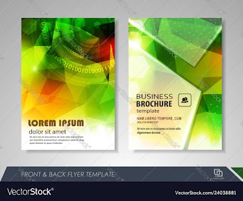 Corporate identity template brochure vector image