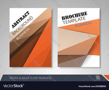 Corporate identity template brochure vector image