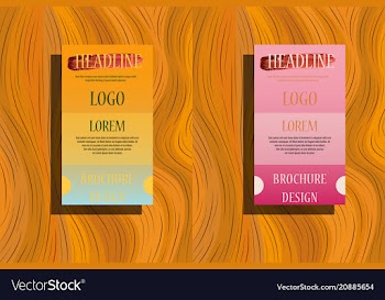 Corporate identity template geometric elements vector image
