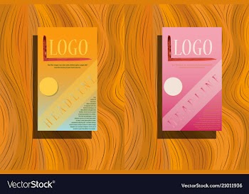 Corporate identity template geometric elements vector image