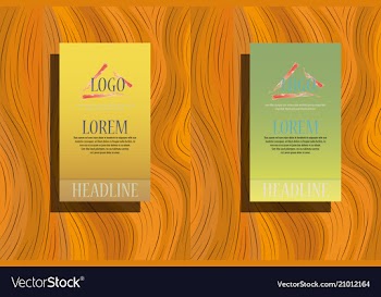 Corporate identity template geometric elements vector image