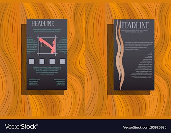 Corporate identity template with geometric vector image