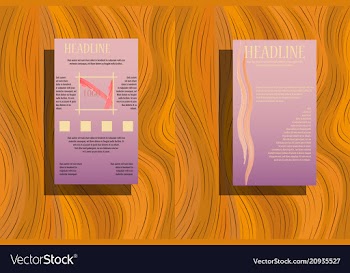 Corporate identity template with geometric vector image