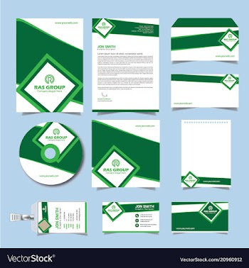 Corporate identity vector image