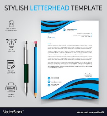 corporate letterhead template design
