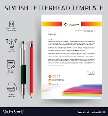 corporate letterhead template design