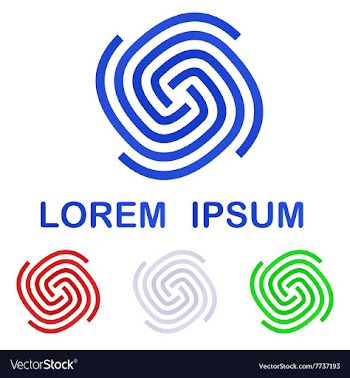 Corporate logo design template set vector image