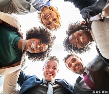 Corporate people teamwork