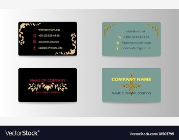 Corporate professional designer business or vector image