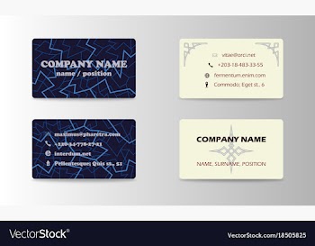 Corporate professional designer business or vector image