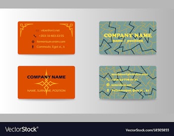 Corporate professional designer business or vector image