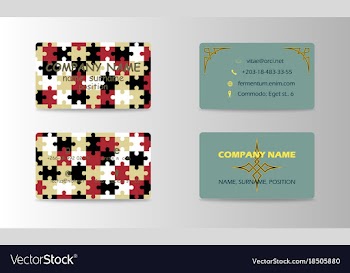 Corporate professional designer business or vector image