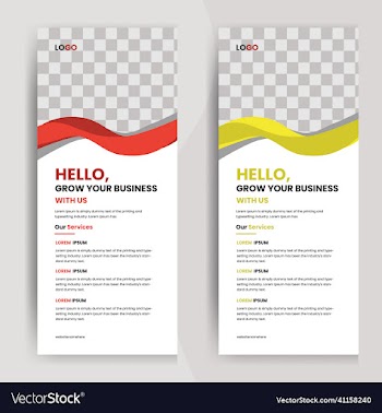 corporate roll up banner design template