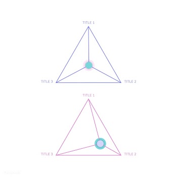 Corporate triangular graph element vector | Free stock vector - 495567