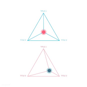 Corporate triangular graph element vector | Free stock vector - 495599