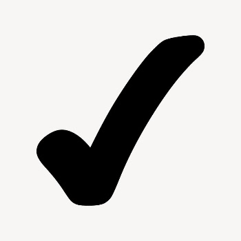 Correct tick illustration, black symbol | Free Photo - rawpixel
