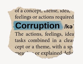 Corruption ripped dictionary, editable word | Free PSD - rawpixel