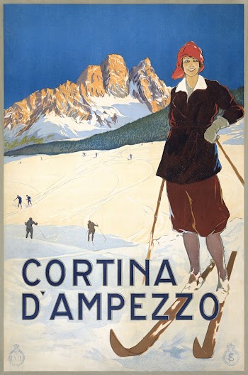 Cortina d'Ampezzo (1920) vintage poster | Free Photo Illustration - rawpixel