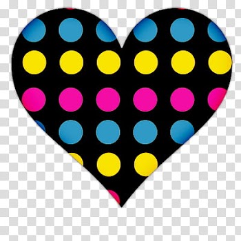 Cosas, black, pink, and blue heart transparent background PNG clipart